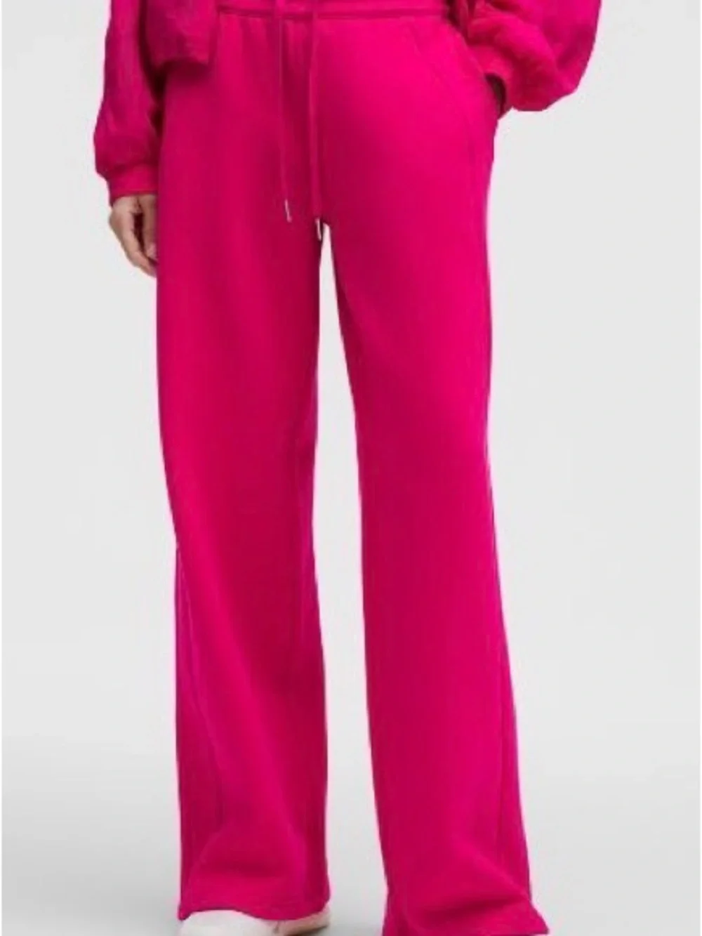 Lululemon Scuba Mid-Rise Wide-Leg Pants | Color: Passionate | Medium